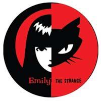 EMILY THE STRANGE - Emily s mačkou - odznak