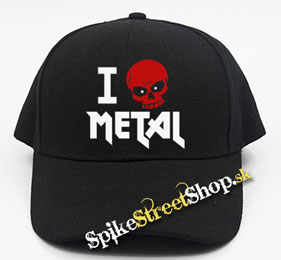 I LOVE METAL - čierna šiltovka (-30%=AKCIA)