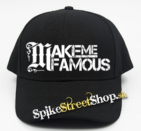 MAKE ME FAMOUS - Logo - čierna šiltovka (-30%=AKCIA)