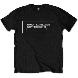 MANIC STREET PREACHERS - Everything Must Go Monochrome - čierne pánske tričko