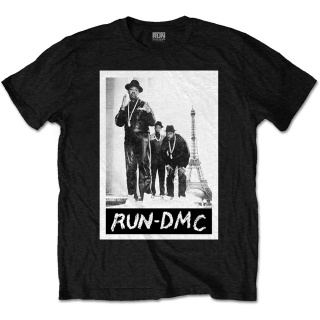 RUN DMC - Paris Photo - čierne pánske tričko