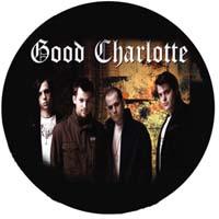 GOOD CHARLOTTE - kapela na čiernom podklade - odznak