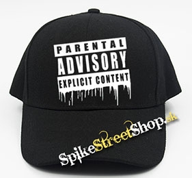 PARENTAL ADVISORY EXPLICIT CONTENT - čierna šiltovka (-30%=AKCIA)