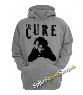 THE CURE - Robert Smith Portrait - šedá pánska mikina