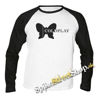 COLDPLAY - Butterfly Logo - pánske tričko s dlhými rukávmi