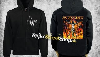 IN FLAMES - Clayman - čierna pánska mikina na zips