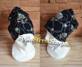 MOTORCYCLE ROCK SKULLS Beanie - zimná čiapka