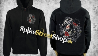GUNS N ROSES - Ice Skull - čierna pánska mikina na zips