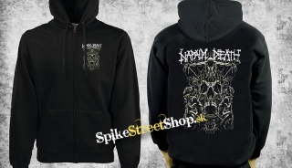 NAPALM DEATH - Tribe Skull - čierna pánska mikina na zips