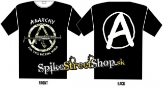 ANARCHY - For This Fucking World - čierne pánske tričko