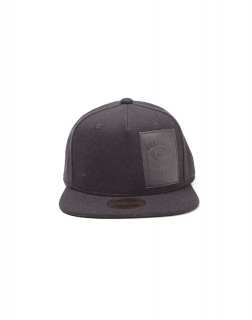 JACK DANIELS - Woven Bottle Logo Snapback with Velcro Closing - šiltovka