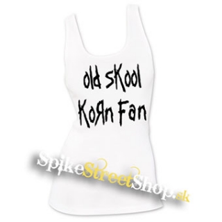 OLD SKOOL KORN FAN - Ladies Vest Top - biele