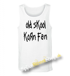 OLD SKOOL KORN FAN - Mens Vest Tank Top - biele