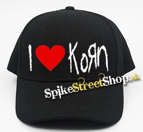 I LOVE KORN - čierna šiltovka (-30%=AKCIA)