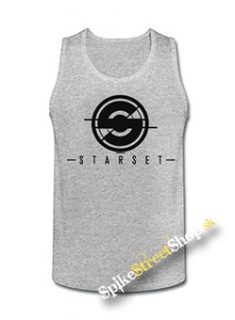 STARSET - Logo - Mens Vest Tank Top - šedé