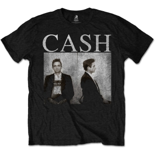 JOHNNY CASH - Mug Shot - čierne pánske tričko