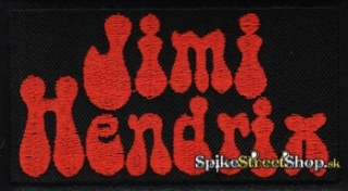 JIMI HENDRIX - Red Logo - nažehlovacia nášivka