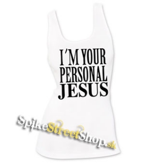 I´M YOUR PERSONAL JESUS - Ladies Vest Top - biele