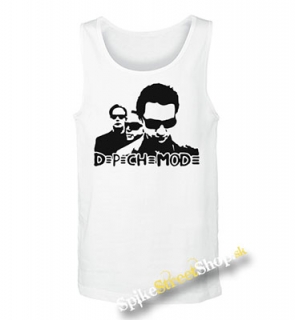 DEPECHE MODE - Logo & Band - Mens Vest Tank Top - biele