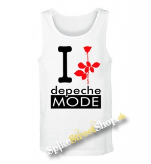 I LOVE DEPECHE MODE - Mens Vest Tank Top - biele