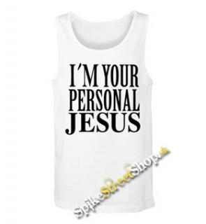 I´M YOUR PERSONAL JESUS - Mens Vest Tank Top - biele