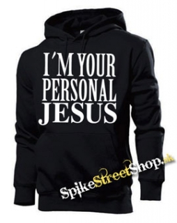 I´M YOUR PERSONAL JESUS - čierna pánska mikina