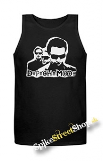 DEPECHE MODE - Logo & Band - Mens Vest Tank Top - čierne