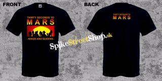 30 SECONDS TO MARS - Kings & Queens - čierne pánske tričko