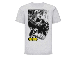 BATMAN - Crouching City - sivé pánske tričko