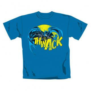 BATMAN - Thwack - modré pánske tričko (-40%=Výpredaj)