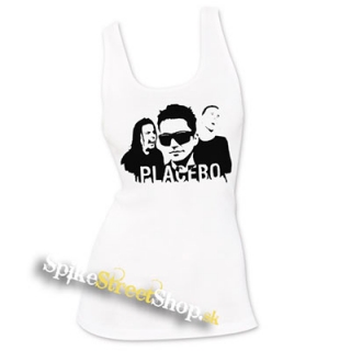 PLACEBO - Logo & Band - Ladies Vest Top - biele