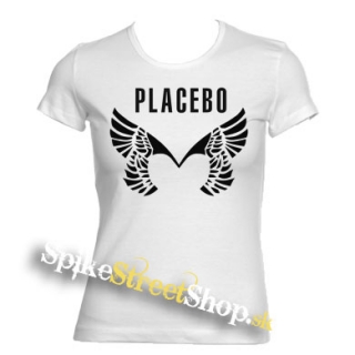 PLACEBO - Wings Logo - biele dámske tričko