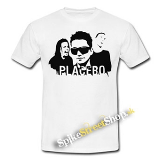 PLACEBO - Logo & Band - biele pánske tričko