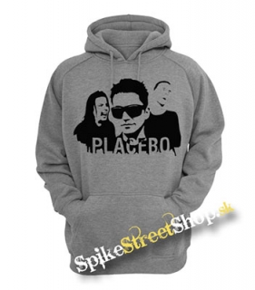 PLACEBO - Logo & Band - šedá pánska mikina