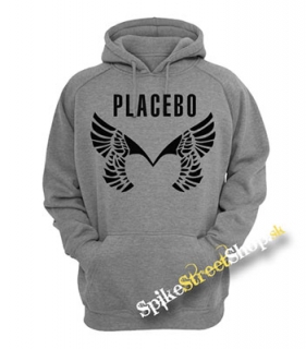 PLACEBO - Wings Logo - šedá pánska mikina
