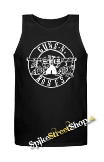 GUNS N ROSES - Circle Logo - Mens Vest Tank Top - čierne