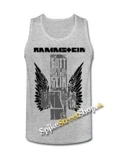 RAMMSTEIN - Engel Cross - Mens Vest Tank Top - šedé