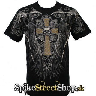 GOTHIC COLLECTION - Deadly Cross - čierne pánske tričko