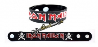 Náramok IRON MAIDEN - Red White Trooper Logo