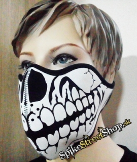 SKULL - Black & White Skull Teeth Torso 1 - maska