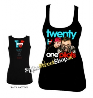 TWENTY ONE PILOTS - Logo & Band - Ladies Vest Top