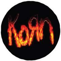 KORN - Ohnivé logo - odznak