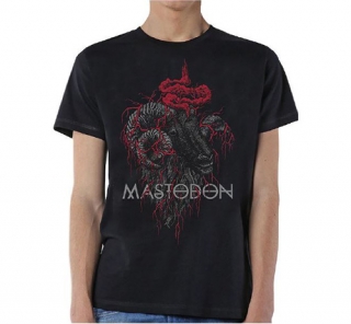MASTODON - Rams Head Colour - čierne pánske tričko