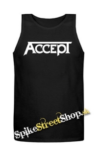 ACCEPT - Logo - Mens Vest Tank Top - čierne