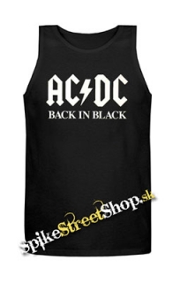 AC/DC - Back In Black - Mens Vest Tank Top - čierne
