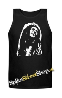 BOB MARLEY - Portrait - Mens Vest Tank Top - čierne