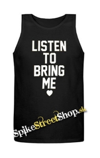 BRING ME THE HORIZON - Listen To Bring Me - Mens Vest Tank Top - čierne