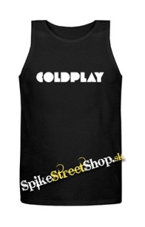 COLDPLAY - Logo - Mens Vest Tank Top - čierne