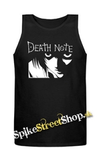 DEATH NOTE - Logo And Portrait - Mens Vest Tank Top - čierne