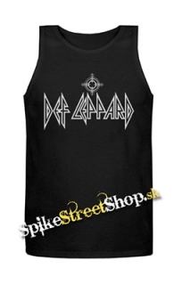 DEF LEPPARD - Logo 2 - Mens Vest Tank Top - čierne